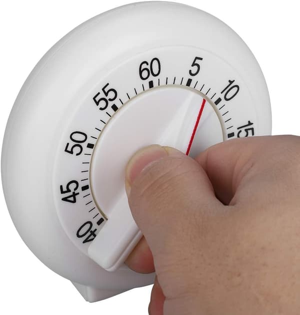 60 minuters mekanisk kökstimer - Analog rund form matlagningstimer