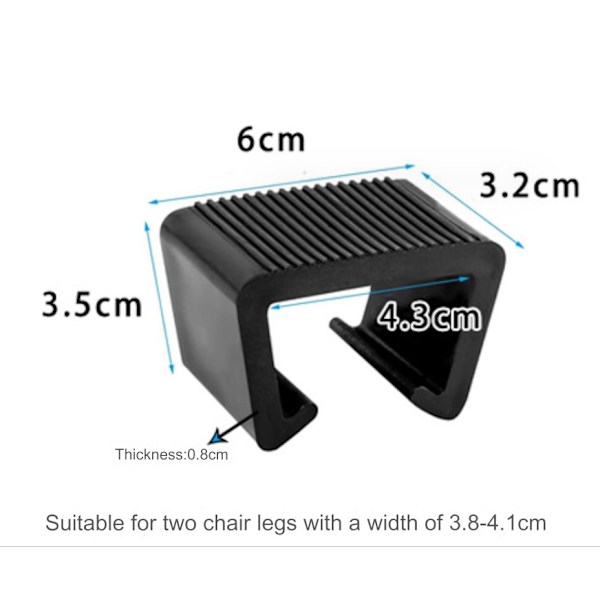 10 stk. Havemøbel Clips Forbindelser Rattan Møbler Anti-Deformeret til Udendørs Sofa Plastik Flet Stol,4.3cm
