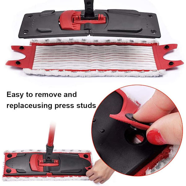 Mop Vileda Refill Set med 2 Lavette Vileda 2in1 Mopp Mikrofibertyg för S