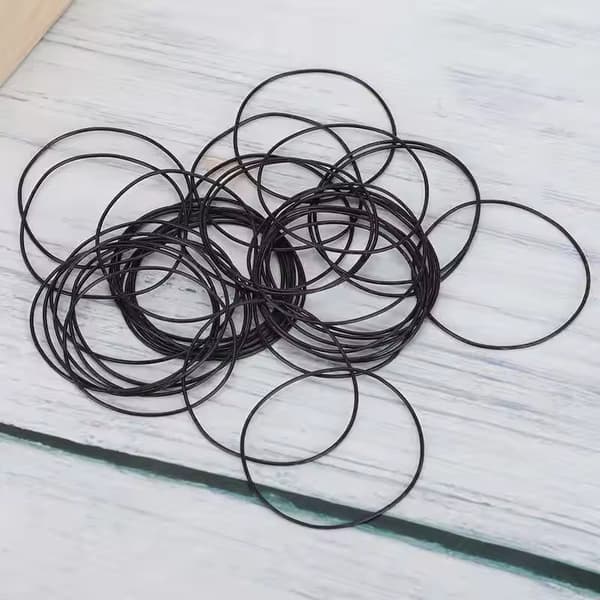 Ur Bagside Dækningsforsegling Vandtæt Ring 0,5 mm Elastisk Gummi O-Ring Sort Urreparations Tilbehør