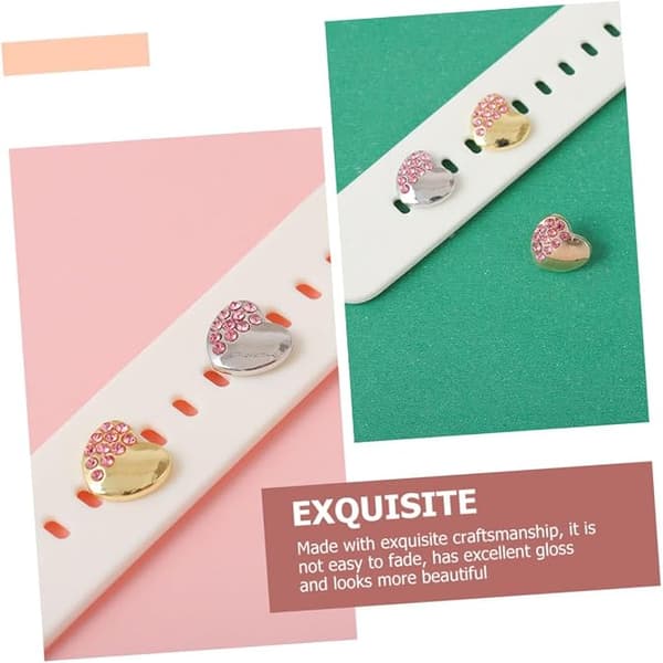 3 stk. rem-knapper til armbåndsure, dekorative charms til armbåndsure