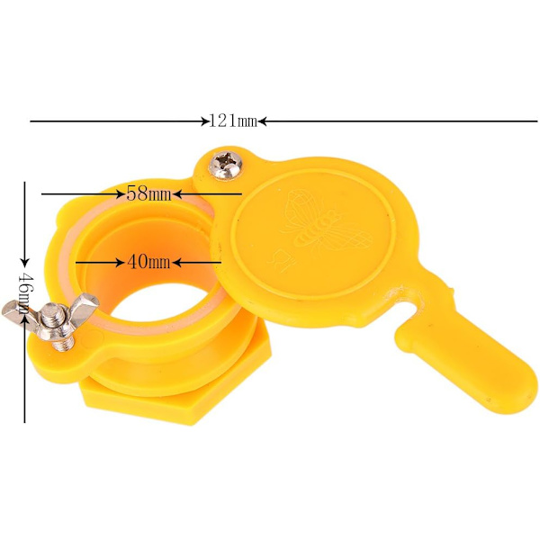 2 stk. Nylon Honning Biavl Tapning Hive Gate Ventil Honning Ekstraktor H