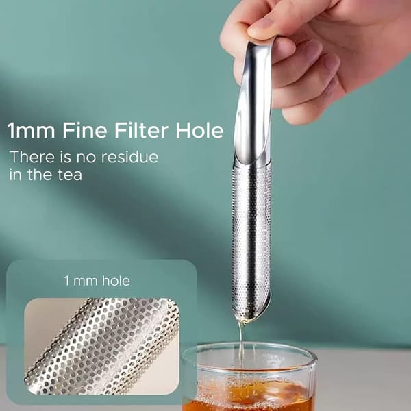 1 stk. teinfuser i stål, tesi, teinfuser i rustfrit stål