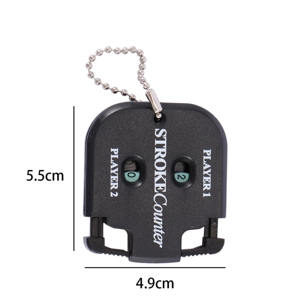 Golf Shot Counter Tvåsiffrig Stroke Counter Golf Shot Score Counter Scoring Keeper med Nyckelring Golf Träningshjälpmedel Golftillbehör