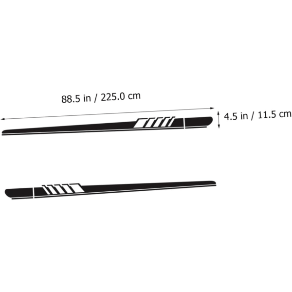2 kpl Sivuhelma Auton Tarra Auton Korin Tarrat Auto Raidan Auton Str