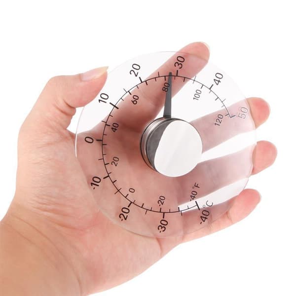 Temperaturmåler, transparent analog termometer i celsius