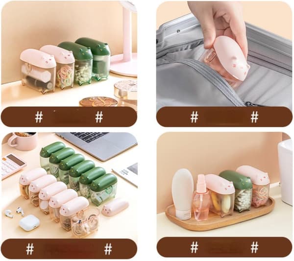 Bærbar kabelarrangør Sød USB-kabelarrangør (Pink)