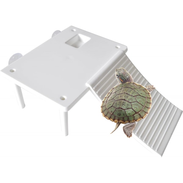 Turtle Basking Platform with Suction Cups,Tortoise Climbing Ramp Ladde