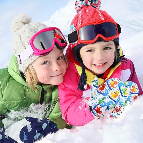 Trends Fôrede Fleece-hansker for Småbarn Vinter Skihansker Vanntett for Gutter Jenter L