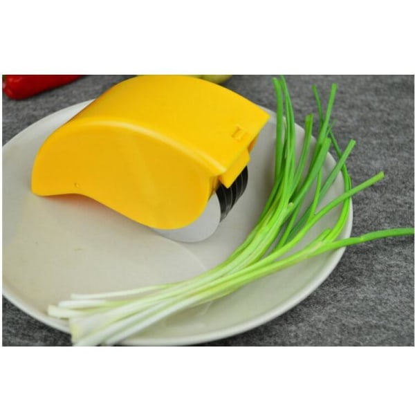 Gul 1 stk rustfritt stål rustfritt roterende slicer chopper grønnsak