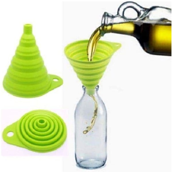 Silicone Funnel Green