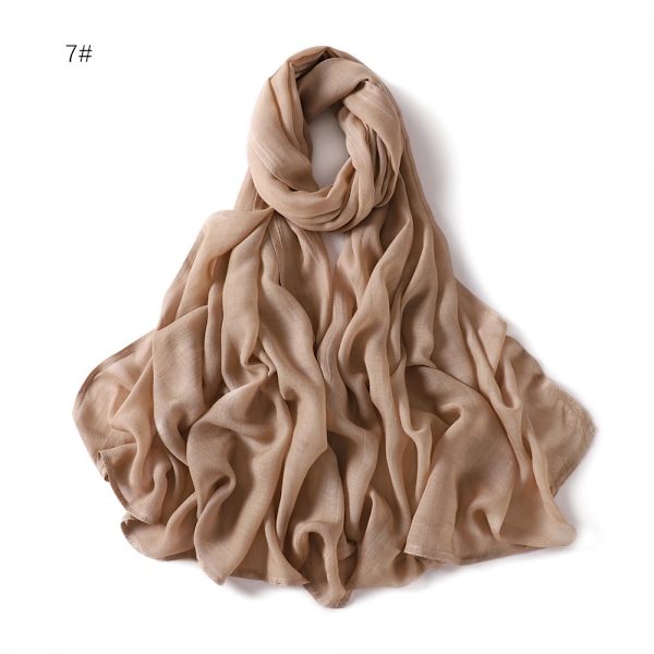1 stk skjerf, gullfarget hijab Eid-gave fest Morsdagsgave Ramadan Mot