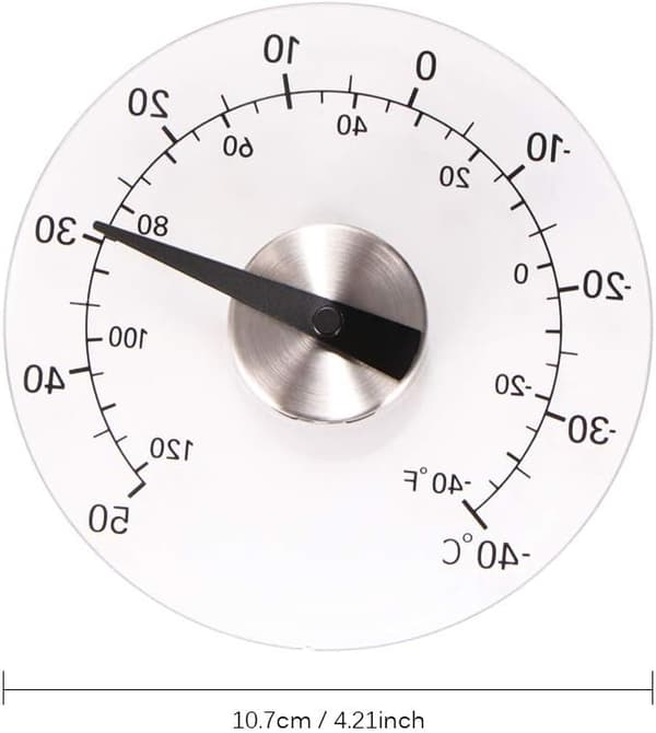 Temperaturmåler, transparent analog termometer i celsius
