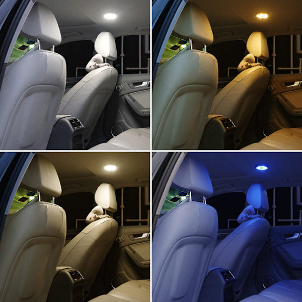 1 st bilens innerbelysning LED-taklampa bil touch nattlampa U