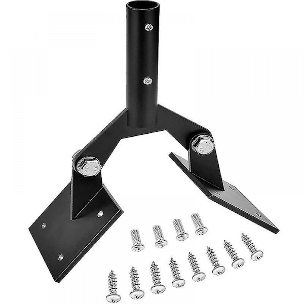 Aluminumsvejsning Tagmontering, Havevejsning Stål Tagmontering Med Hardware, Vejrhaner Montering Til Tag, Sort