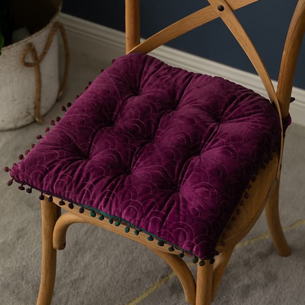 Styckförpackning - 40x40cm - Fuchsia Kudde Plysch Golvkudde för Sovrum - Dekorativ Kudde för Sovrum, Soffa, Stol