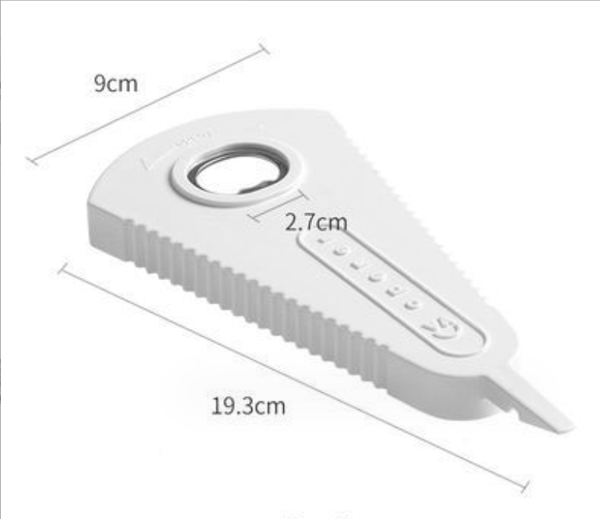 Magnetisk boksåpner, multifunksjonell kjøleskapsmagnet ølflaskeåpner, boksåpner, hvit