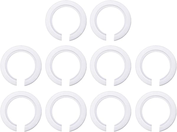 10 stk plastskjermkonverteringsring E27 til E14/B22, E27 skjermreduksjon
