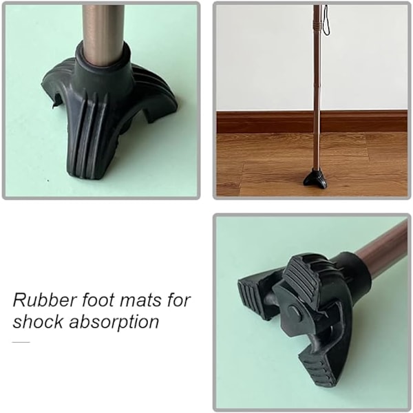 Kæp Spidser, 3/4 Tommer Heavy Duty, Selvstående, Tripod Skridsikker Gummi