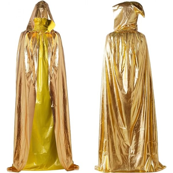 Mantel med huva Halloween trollkarl huva kappa fullängds mantel för kvinnor