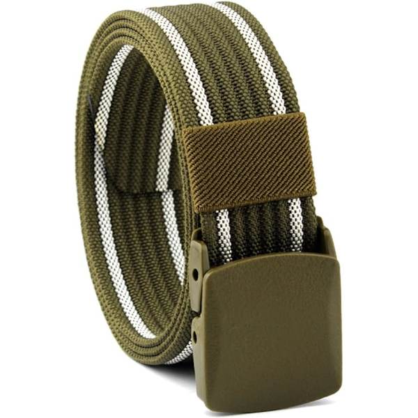 Canvas Bælte Mænd, 125cm Lange Nylon Bælter, Spænde Stilfuldt Web Bælte, Adju