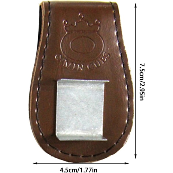 Magnetic Chalk Bag Läder Krithållare För Biljard Cue Magnetic Bel
