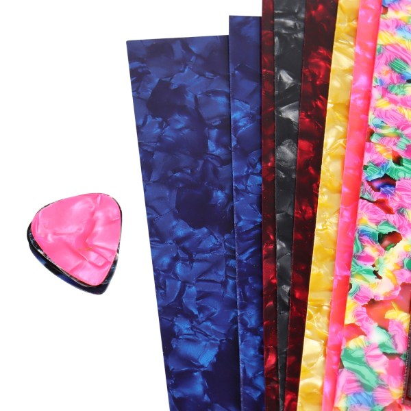 25 ST Guitar Pick Strips, DIY Celluloid Guitar Pick Punch Sheets, Grea