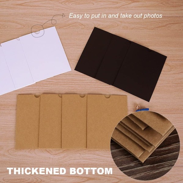 30-pack kartongpapper bildram Gör det själv-upphängningssats 4x6 tum, 3 Colo