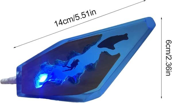Ocean LED-natlamper, dekorative natlamper til sengeborde, bordpynt