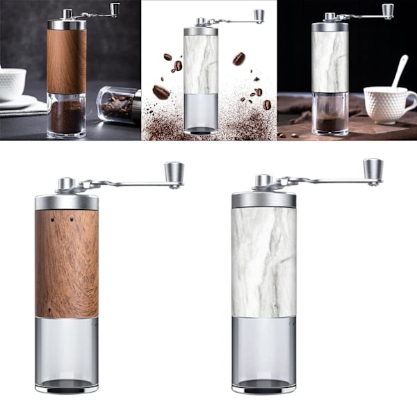 Högkvalitativ manuell kaffekvarn med keramisk kvarn, rostfritt stål manuell kaffekvarn, finmalet kaffe