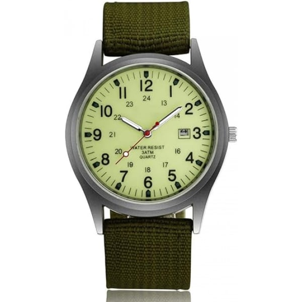 Klassiske armbåndsur, Luminous Quartz Watch Casual Watch med Wo