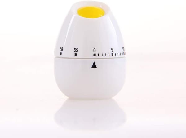 1 stk. Minikjøkken Timer Egg Form Mekanisk Roterende Koketidtaker 60