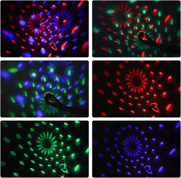 Disco Balls Mini Disco Ball Light, Mirror Ball USB Disco Light, Batter