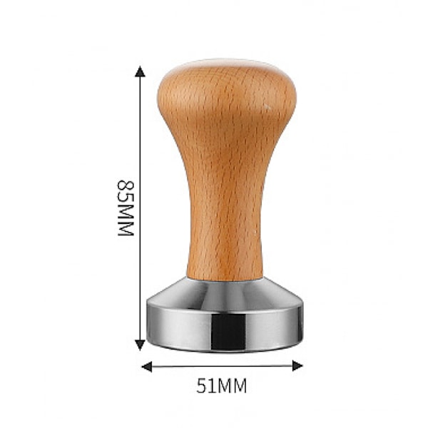Tamper, 51mm Kaffepress, Espresso Kaffe Tamper Rostfritt Stål Kaffe Tamper, Kaffepress Tamper för Kaffeälskare för Hem, Kontor, Bar, Café