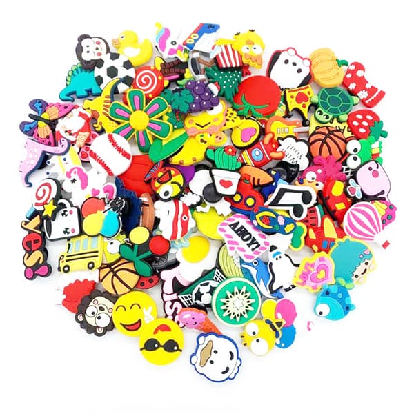Charms Forskellige Tilfældige Mønstre Pvc Hov Charms Tilbehør Til Børn