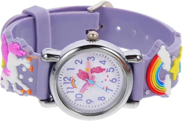 Kello (Purple Unicorn), Vedenpitävä Lasten Kello Quart