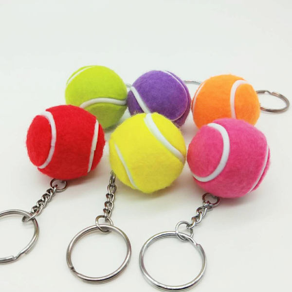 Mini Tennis Metallnøkkelring for Menn Kvinner Mote Sportsnøkkelring Bilnøkkelring Veskeanheng Dekorasjonstilbehør for Tennisentusiaster, Grønn 8.5CM