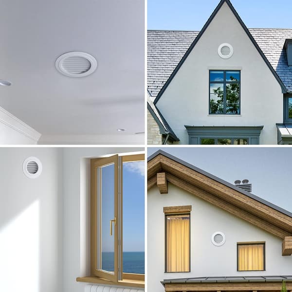 150mm Ventilationsgaller med Skyddsgaller - ABS (ø150mm)