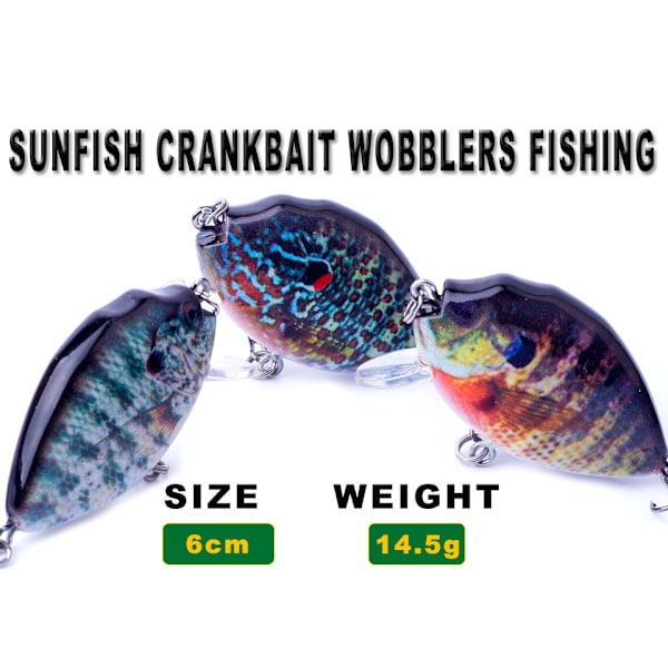 5 kpl kalastusviehettä 6cm 15g Mini kalastusviehe keinotekoinen kova syötti