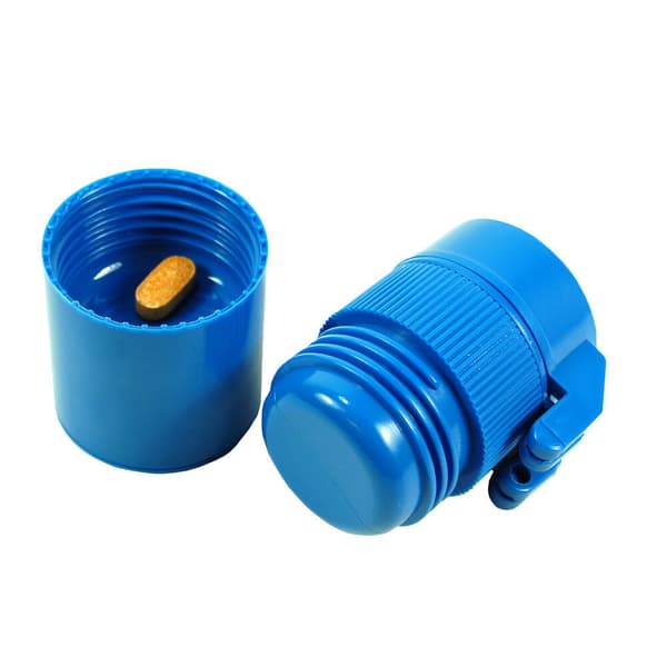 Pilleknuser, blå, 4,7*3,9*7,6 cm, multifunktionel pilledeler