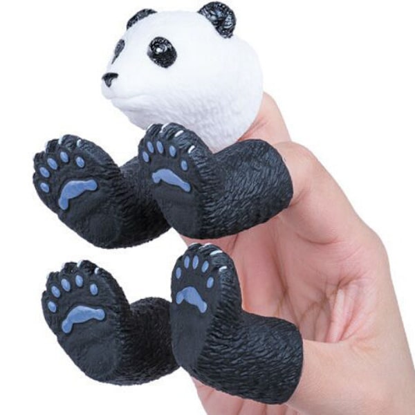 Panda djur finger handdocka nyhet leksak fingerdocka prop present