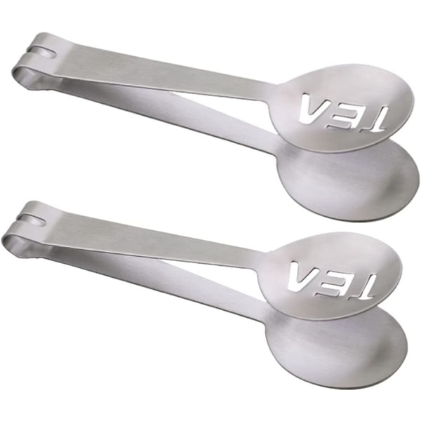 Tea Bag Squeezer, 2PCS Stainless Steel Tea Bag Spoon, Teabag Tong Stra