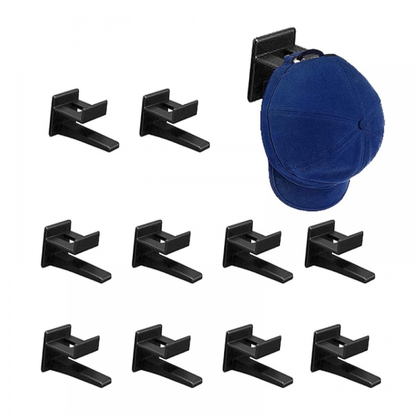 10 Pack selvklæbende hatteholder hættekrog, hættekrog, selvklæbende hulvæg Ha