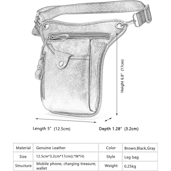 Aito nahkainen miesten vyölaukku Fanny Pack vyölaukku vyö miesten nahkainen takapuoli