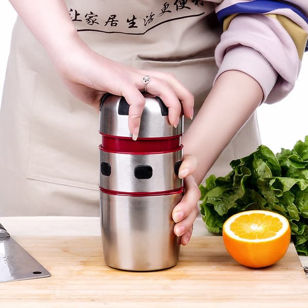 Citruspresser, manuel citronpresser, håndpresset rustfrit stål Orang
