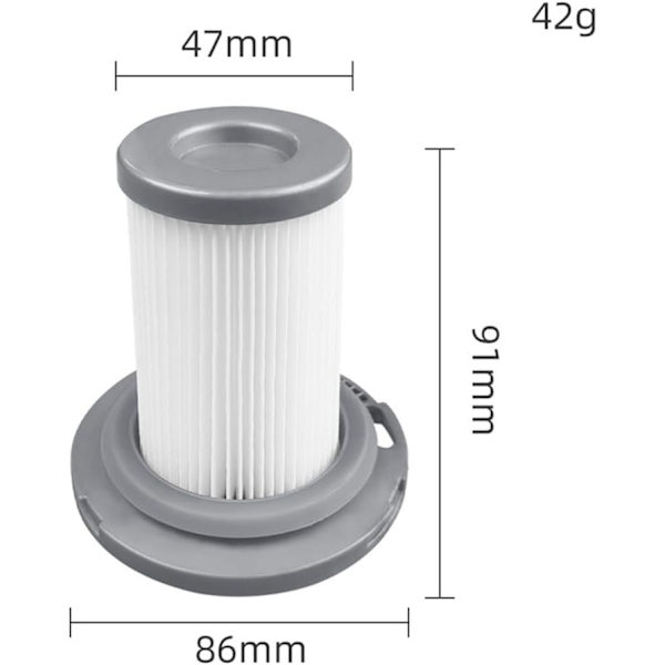 2 st dammsugarfilter som passar till Rowenta Haunda ZR009005/X