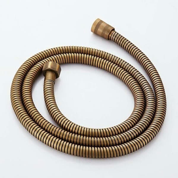 Duschset, Antikt Mässing Duschsystem Set, Med Duschhållare och 1,5M Duschslang (Antikt Duschset)