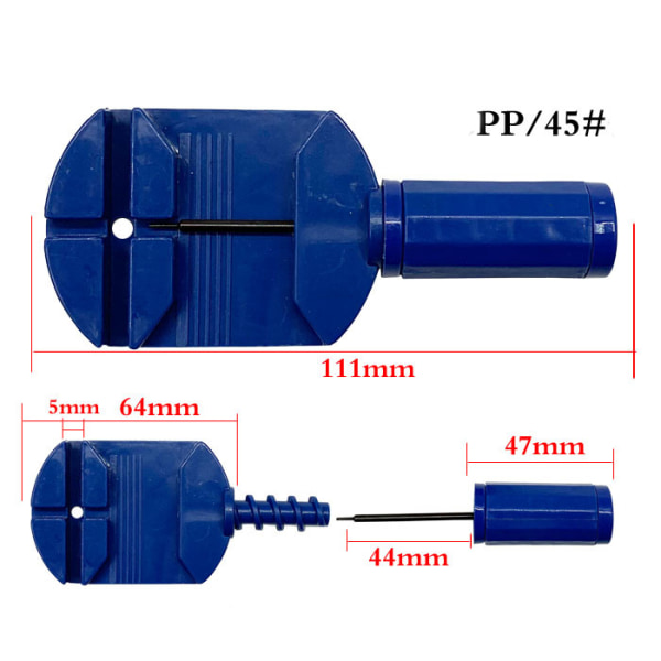 Profesjonell klokkebåndsarmbåndslenkefjerner Justeringsverktøy (Blå