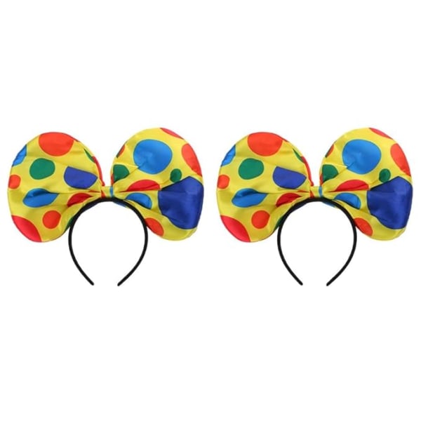 2pcs Bow Tie Set Jumbo Polka Dots Bow Headband by Funny Party Hats for