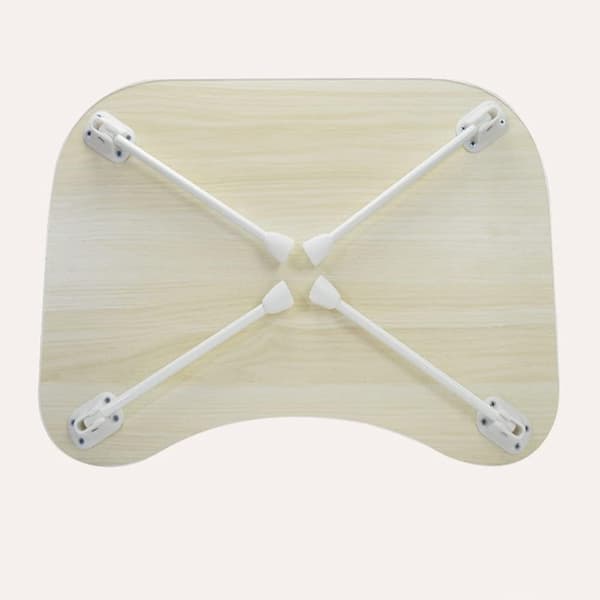 4-pack Fällbara sängbordsbenersättning, bordsbensfäste, vit, 27 cm